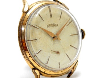 Vintage Watch, Watch DELBANA, Wrist Watch, Art Deco, Hand