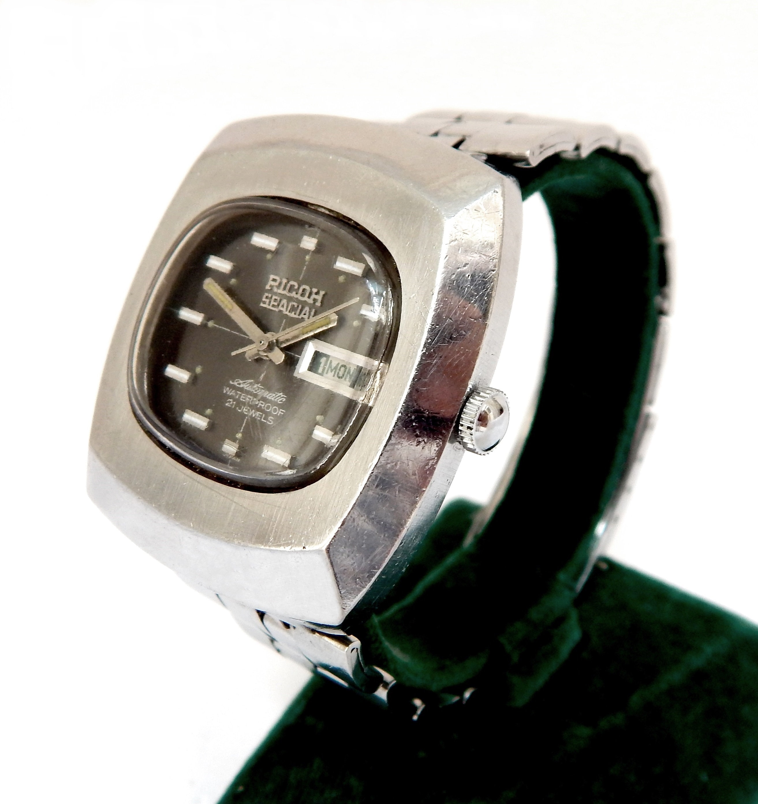 Vintage Watch RICOH Spacial Watch Automatic 21 Jewels Case Stainless Steel 40mm Circa 1970 Working Gift Birthday Anniversary Unisex Etsy