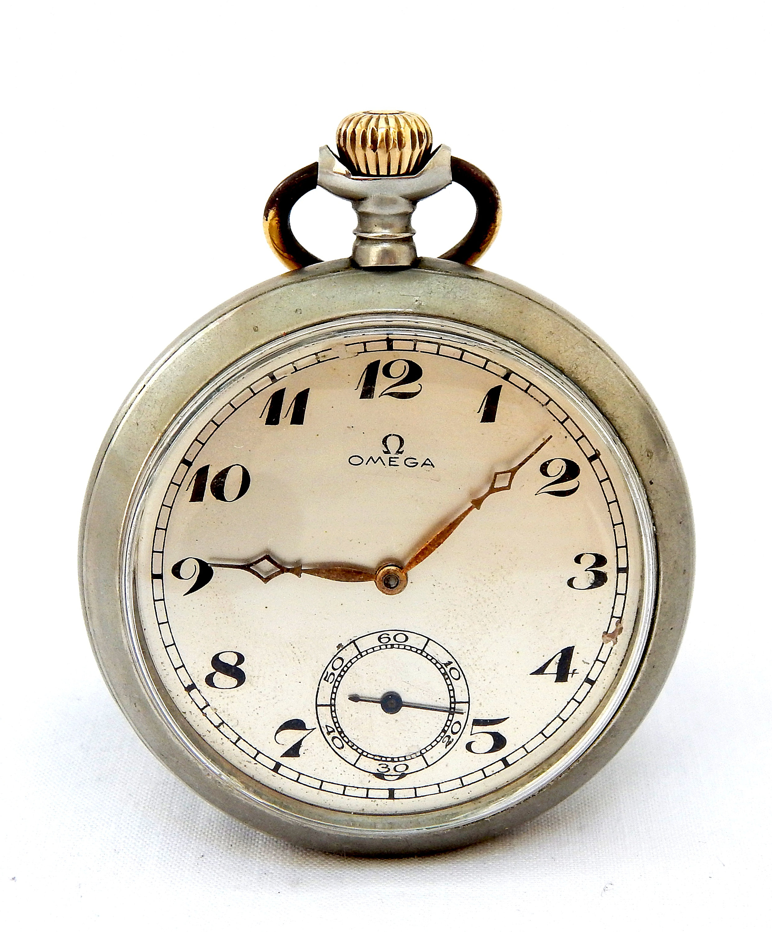 Reloj de bolsillo antiguo Reloj OMEGA Cara Circa - Etsy México