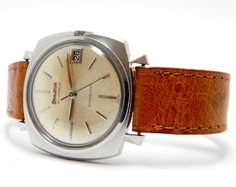 Uhr BULOVA Automatik, Bulova Ambassador, 30 Juwelen, Gehäuse Stahl, 36 mm, Uhr Unisex, Geschenk Geburtstag, Geschenk Jahrestag, Uhr gearbeitet