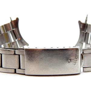 ROLEX Pulsera Vintage, Rolex Oyster, Reloj de Pulsera, Referencia 7835, Acero Inoxidable, Circa 1970, Eslabón 257, 19 mm, Reloj de Pulsera para Hombre