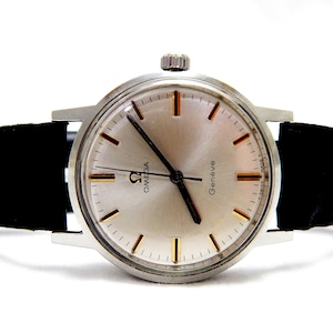Watch OMEGA, Omega Geneve, Hand Winding, Wrist Watch, Ref 135.070, Case Steel, 35mm, 1965c, Gift Birthday, Anniversary, Watch Working, Rep