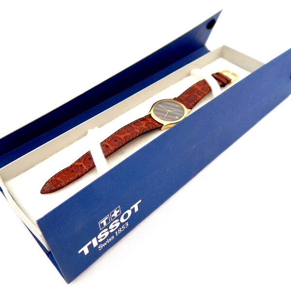 Vintage Watch, TISSOT Stylist, Quartz, Ref. F355, Case Gold Plated, 30mm, Unisex, Gift Birthday, Anniversary, Christmas Gift, Tissot Case