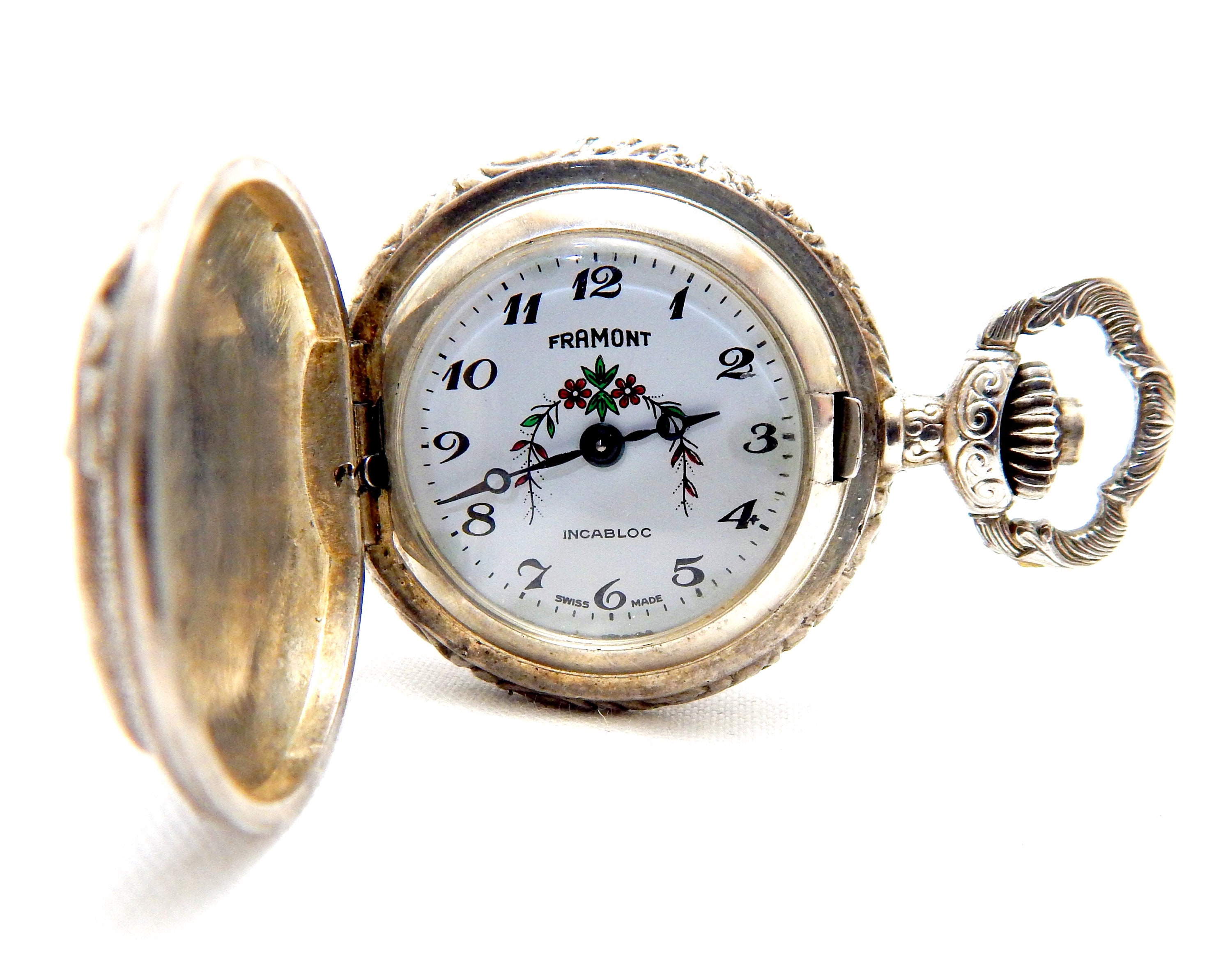 Vintage Pendant Pocket Hunter Watch Pendant Etsy