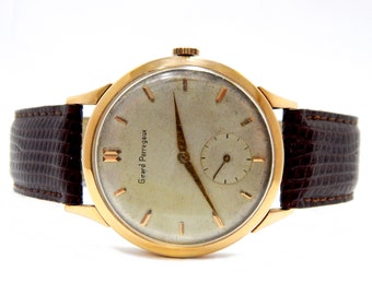 ヴィンテージウォッチ GIRARD PERREGAUX、手巻き、17石、18金ゴールド