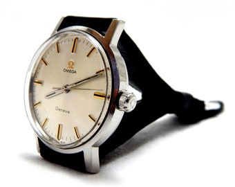 Watch OMEGA, Omega Geneve, Hand Winding, Wrist Watch, Ref 135.070, Case Steel, 35mm, Circa 1965, Gift Birthday, Anniversary, Watch Unisex