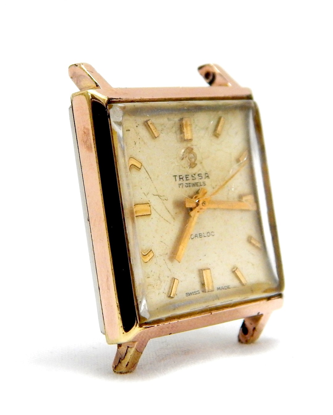 Circa misfitted 1930 s square watch