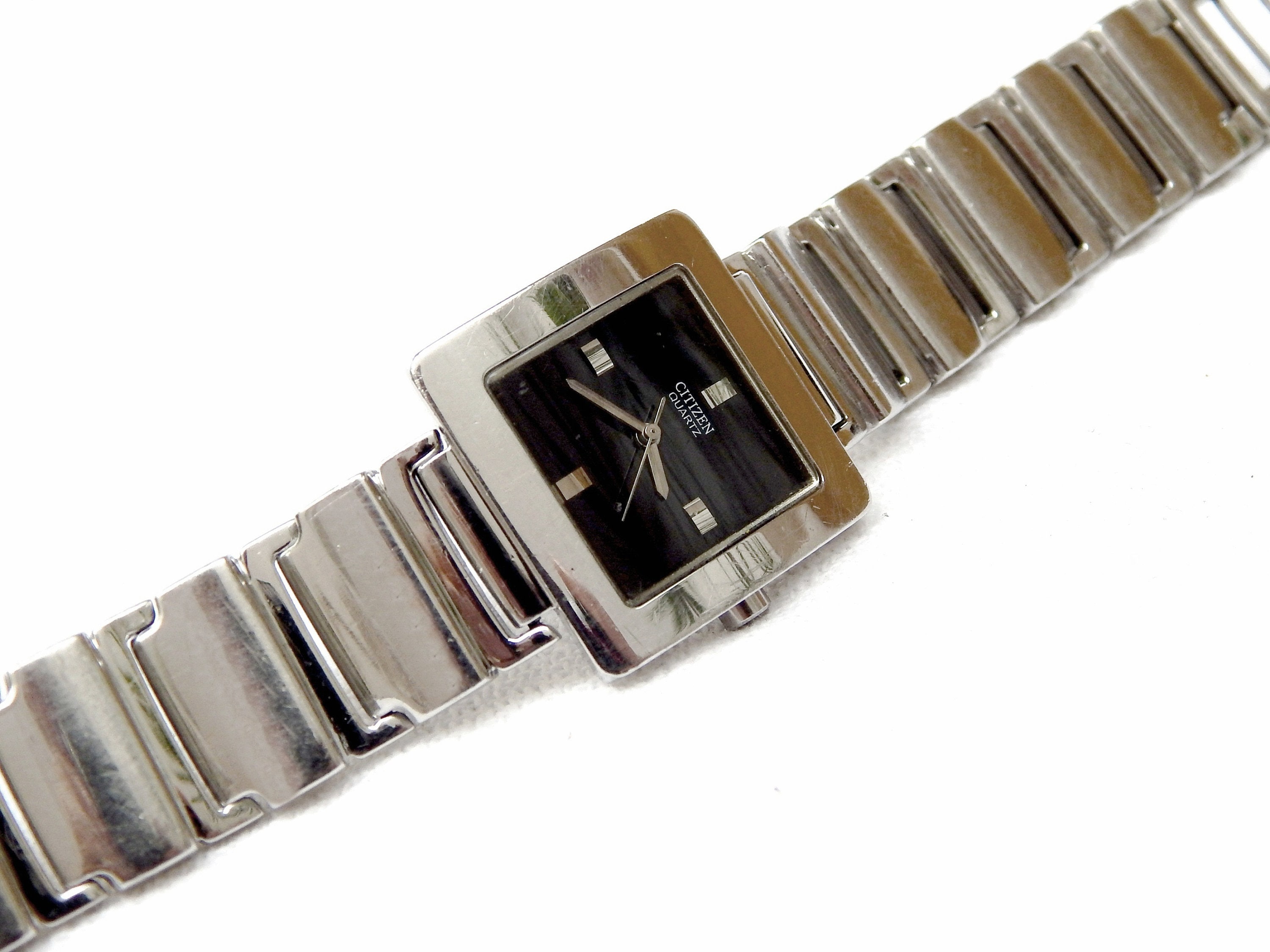 Vintage Watch CITIZEN Quartz N90110 Square Case Stainless | Etsy
