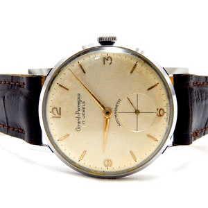 Vintage Watch, GIRARD PERREGAUX, Hand Winding, 17 Jewels, Circa 1950, Case Stainless Steel, 36mm, Gift Birthday, Anniversary, Watch Unisex