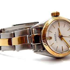 Watch ROLEX Oyster Perpetual, Circa 1967, Rolex Automatic, Ref 6618, Combined Steel & Gold, 25mm, Gift Birthday, Gift Wedding, Watch Working