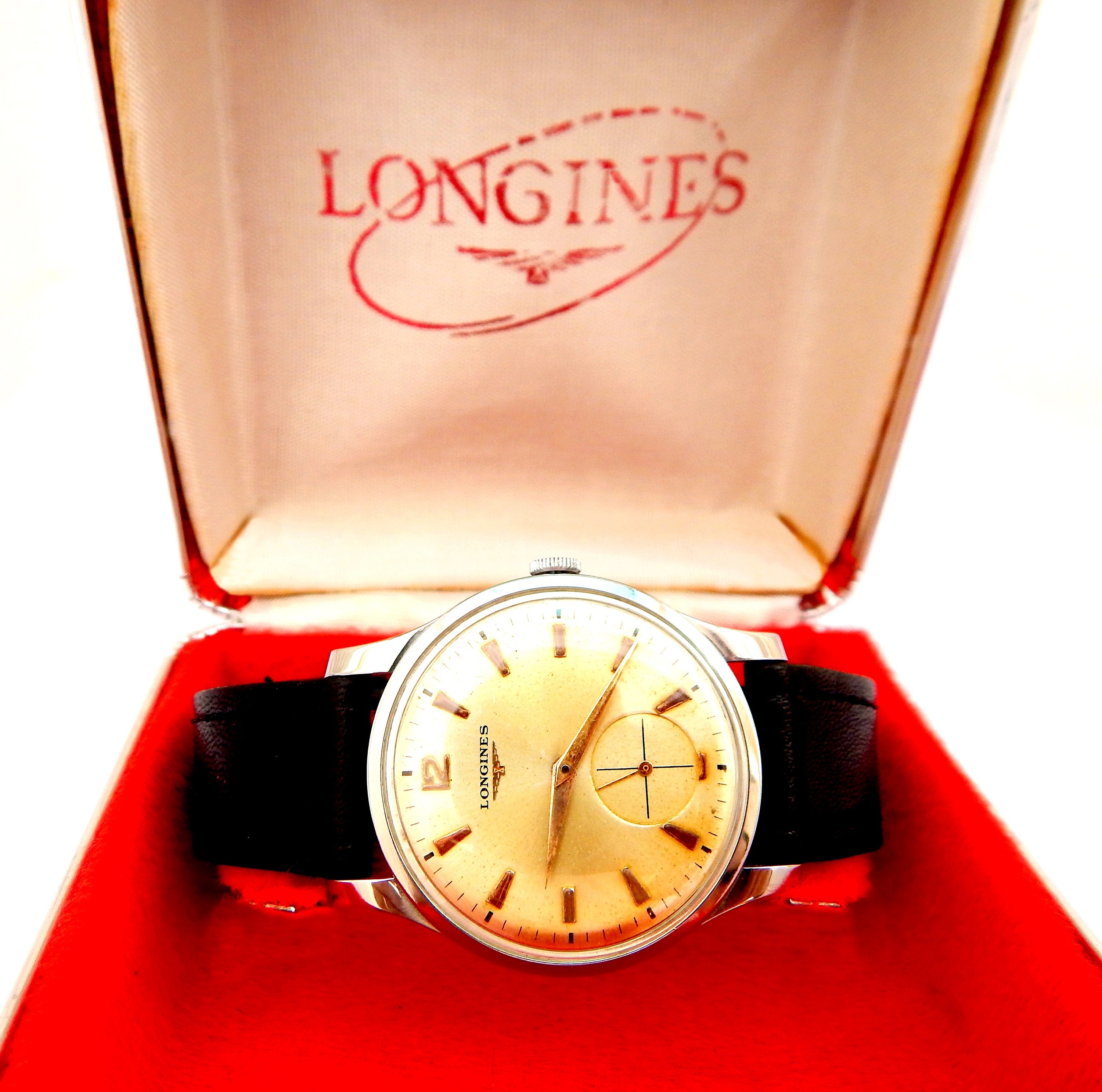 Vintage Watch, Watch LONGINES, Ref 7117-1, Hand Winding, Case