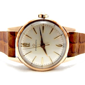 Vintage Watch, Watch ETERNA-MATIC, Watch Automatic, Wrist Watch, Case Steel and Gold, Circa 1960, Gift Birthday, Anniversary, Watch Working