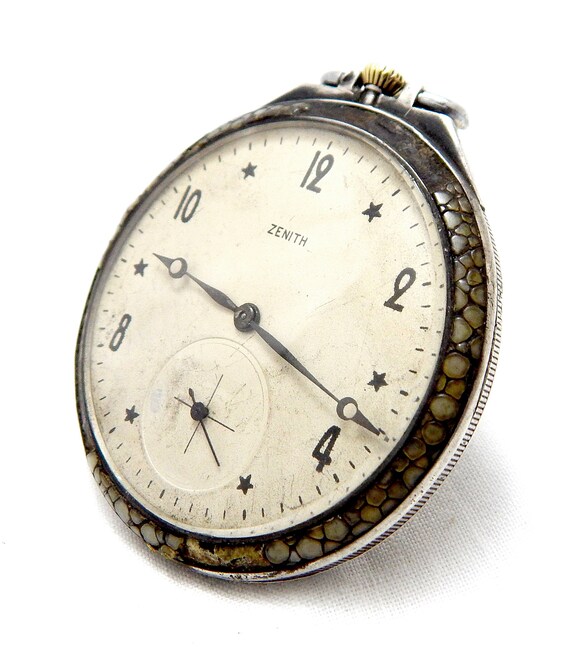 Antique Pocket, Watch ZENITH, Pocket Zenith, Open Fac… Gem