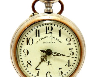 Antique Pocket, Systeme Roskopf, Pocket ROSKOPF, Open Face, 52mm