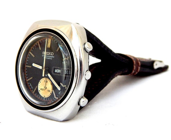 Watch SEIKO Watch Chronograph Automatic Ref 6139 8002 Caliber 6139A Case Stainless Steel 40mm 1970c Gift Birthday Anniversary Van Etsy Canada