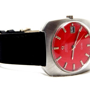 Watch OMEGA, Omega Automatic, Omega DeVille, Self Winding, Square Case Stainless Steel, Circa 1970, 36mm, Gift Birthday, Watch Unisex, Rep
