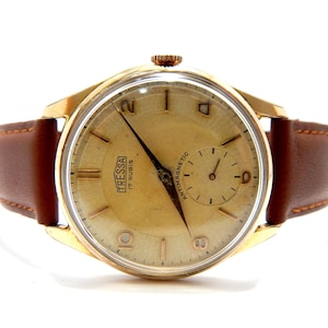 Vintage Watch, Watch TRESSA, Hand Winding, 17 Jewels, Watch Unisex, 36mm, Gift Birthday, Gift Anniversary, Dad Gift, Watch Working