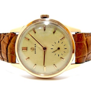 Watch Vintage, OMEGA Geneve, Watch Omega, Hand Winding, Ref. 14391-61, Case Gold Plated, 35mm, Gift Birthday, Anniversary, Watch  VaN