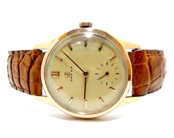 Watch Vintage, OMEGA Geneve, Watch Omega, Hand Winding, Ref. 14391-61, Case Gold Plated, 35mm, Gift Birthday, Anniversary, Watch  VaN