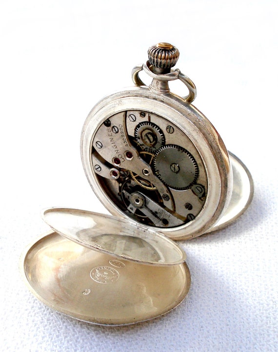 Antique Pocket Watch LONGINES Hunter, Grand Prix 1925… Gem