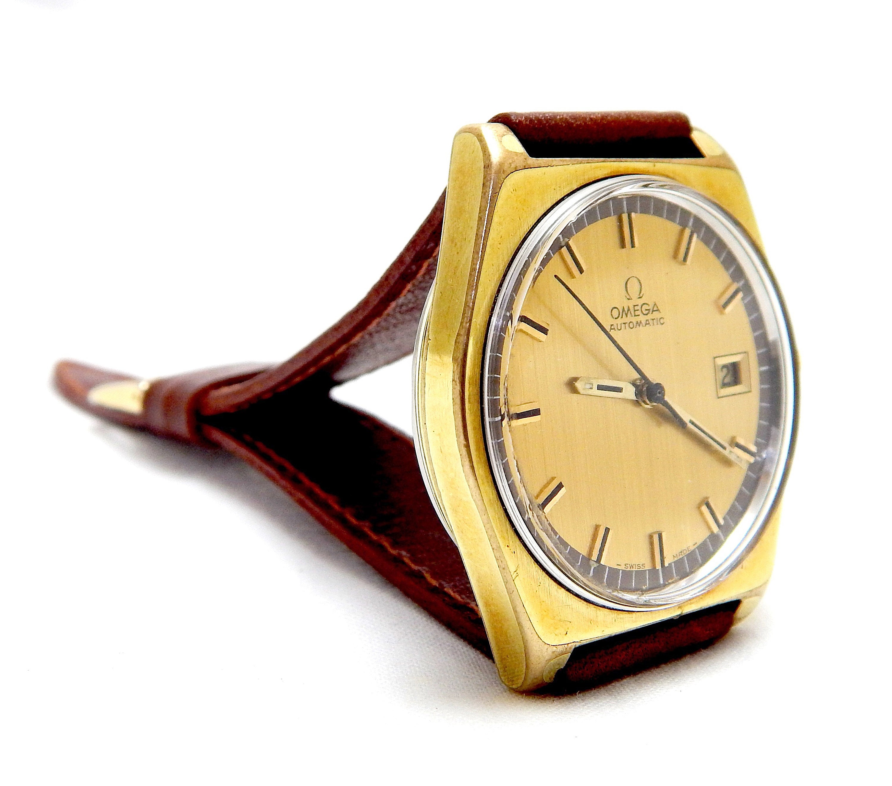 Vintage Watch OMEGA Geneve Omega Automatic Caliber 1480 Ref 166.099 Case Gold Plated 35mm Circa 1960 Gift Birthday Anniversary VaN