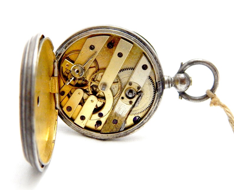 Antique Watch Pocket Watch Style Victorian English Dial Etsy