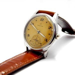 Watch OMEGA, Military WWII, Reference 2383-6, Hand Winding, Caliber 30T2 PC, Circa 1945, Case Steel, 35mm, Gift Birthday, Watch Working