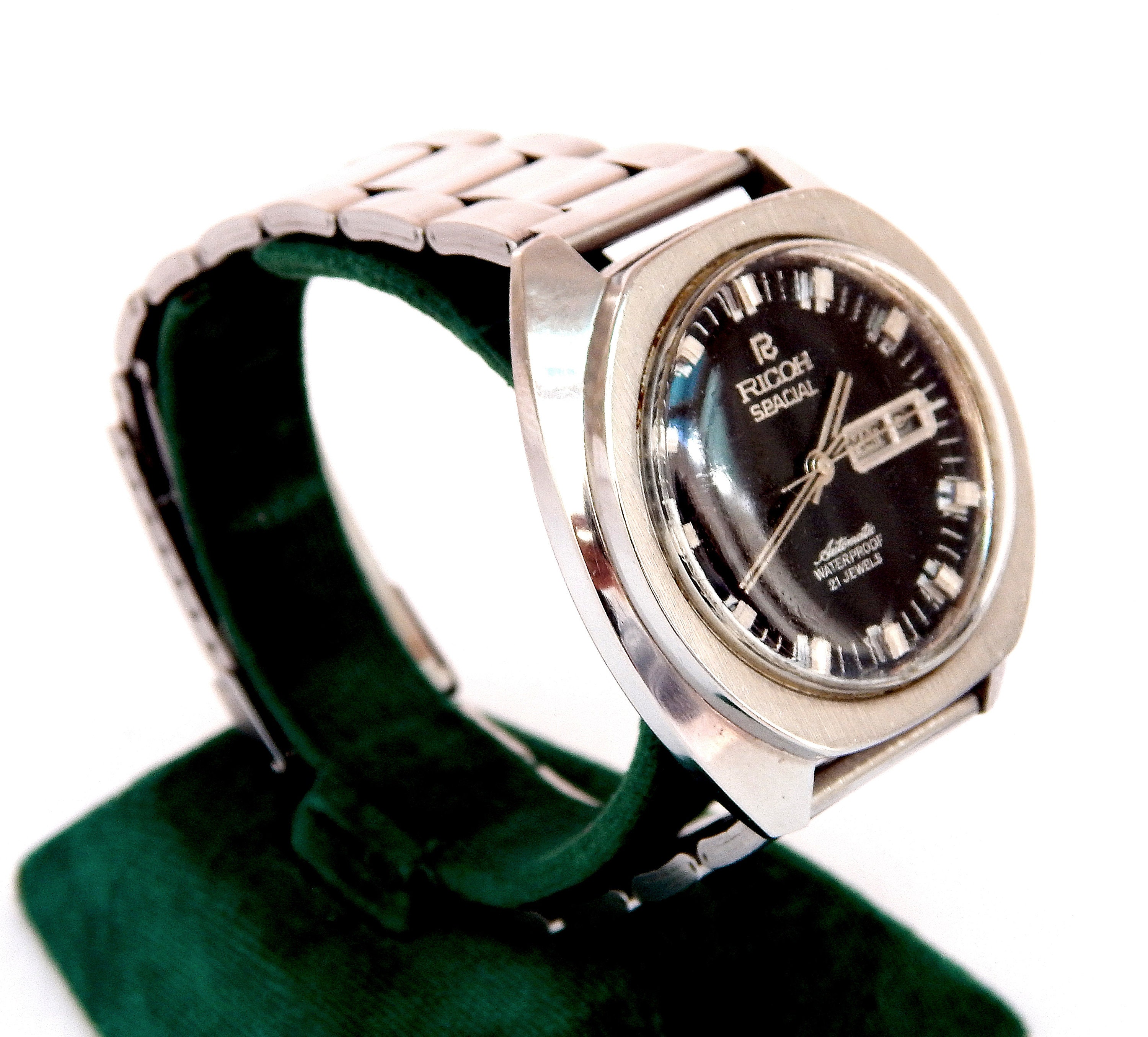 Vintage Watch RICOH Spacial Watch Automatic Self Winding Case Stainless Steel 38mm 1970c Working Gift Birthday Anniversary Unisex Etsy Ireland