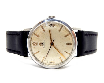 Watch Vintage, OMEGA Geneve, Watch Omega, Hand Winding, Caliber 286, Case Steel, 35mm, Circa 1965, Gift Birthday, Anniversary, Watch Working
