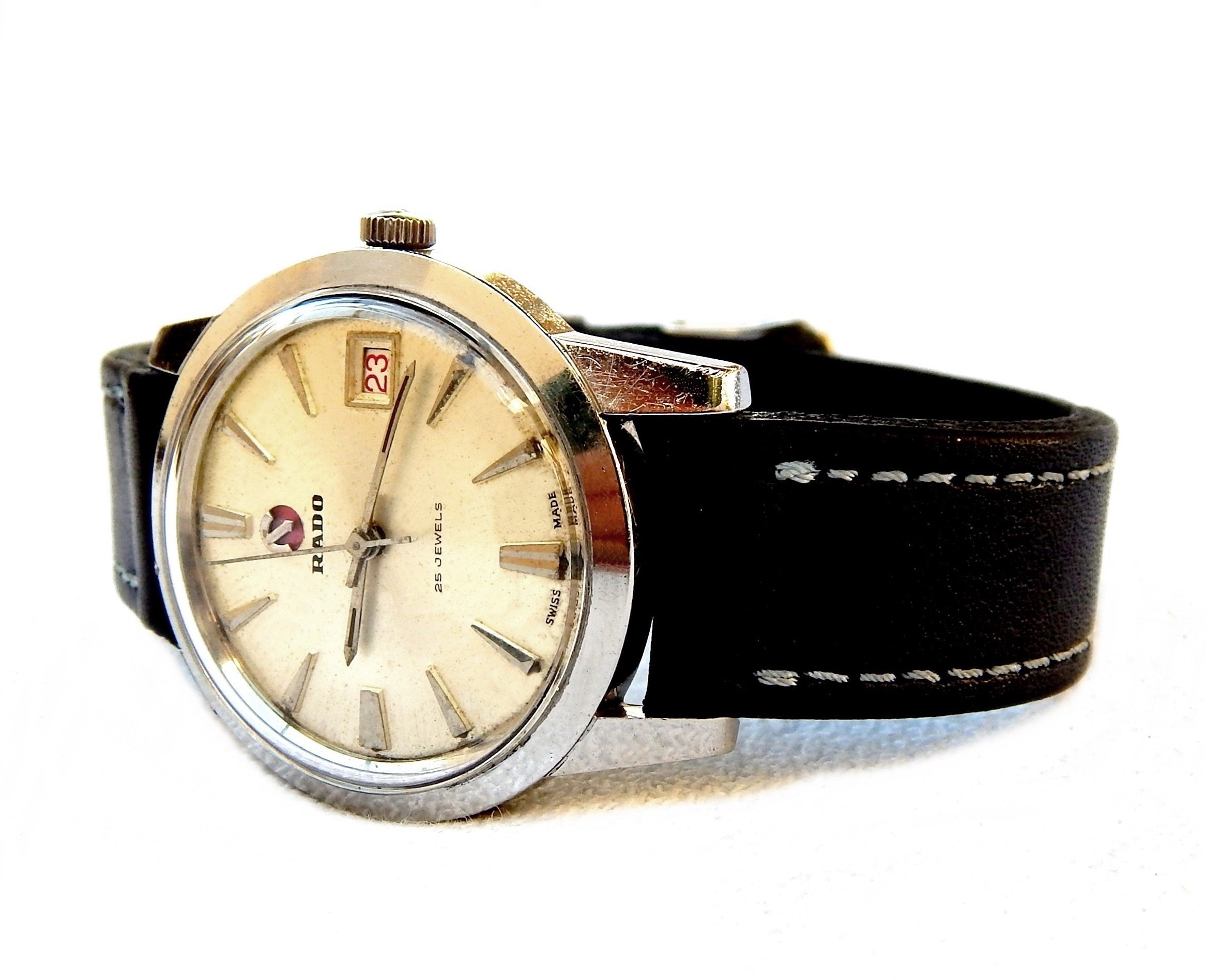 SALE⭐︎RADO 25 JEWELS ウォッチ vintage RADO watch Automatic 25 Jewels Day / Date Indicator