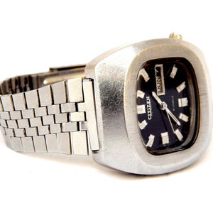 Vintageklocka, CITIZEN, Automatisk klocka, Självuppdragande, Boett i rostfritt stål, 37 mm, 1970-talet, Fungerande, Födelsedagspresent, Fungerande klocka