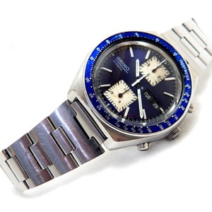 Watch SEIKO, Seiko Chronograph, Watch Chronograph, Seiko Kakume, Watch Automatic, Ref 6138 0030, Case Steel, 43mm, Circa 1970, Gift VaN