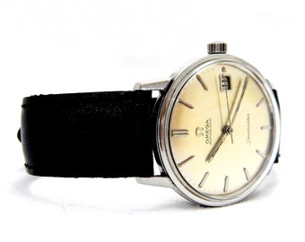 Montre vintage, montre OMEGA, Omega Seamaster, montre automatique, 1960c, Réf. 166.002, Boîtier en acier inoxydable, 35 mm, Cadeau d'anniversaire, Van