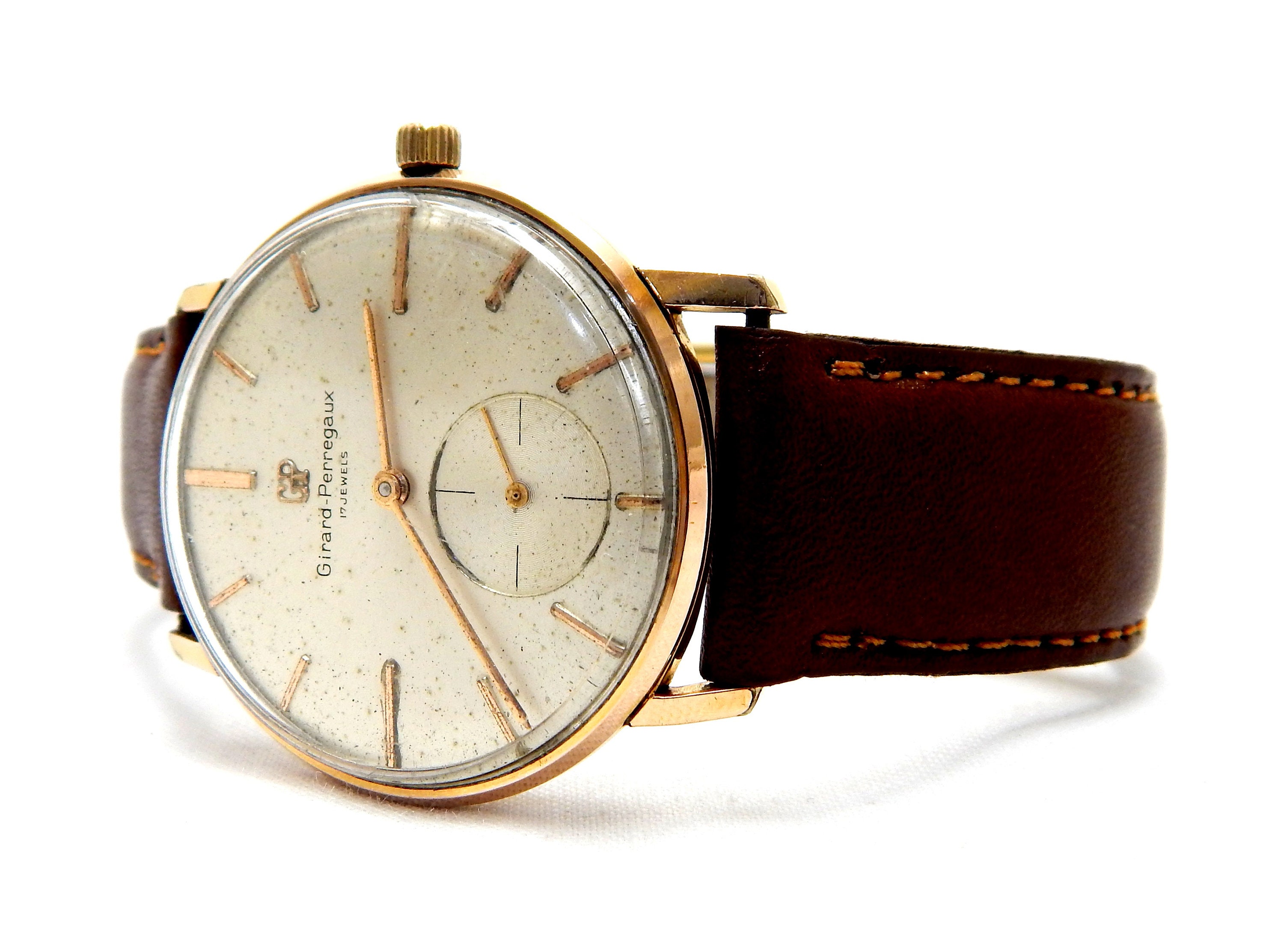 Vintage Watch GIRARD PERREGAUX Hand Winding Style Art Deco Circa 1950 Case Gold Plated 35mm Gift Birthday Anniversary Watch Men Etsy Mexico
