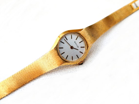 Montre Vintage Edox à Remontage Manuel - Cadran Hexagonal, Mouvement AS 1940/41, Occasion