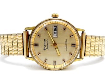 Reloj Vintage GRAND PRIX Cuerda a mano Circa 1950 Caja chapada