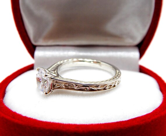 Ring Solid Silver, Faceted Brilliant, Designer Je… - image 9