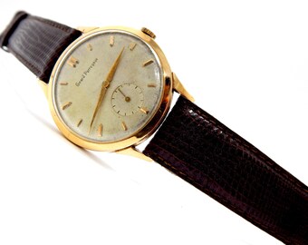 ヴィンテージウォッチ GIRARD PERREGAUX、手巻き、17石、18金ゴールド