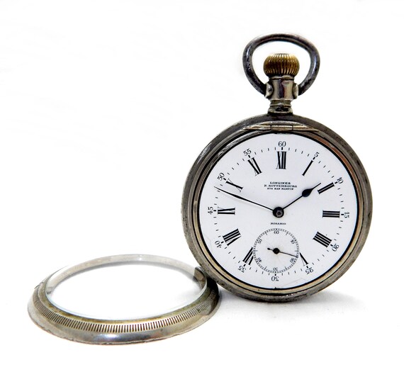 Antique Pocket, Watch LONGINES, Open Face, Caliber 19… Gem