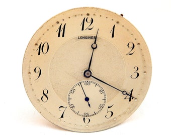 Antique Pocket, Watch LONGINES, Watch Movement, Caliber 11.87M, Circa 1905, Working VaN