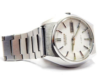 Vintage Watch, Watch CITIZEN, Self Winding, 21 Jewels, Watch Automatic, Case Stainless Steel, 36mm, Circa 1970, Gift Birthday, Watch Working