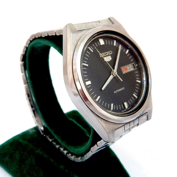 Uhr Vintage, Uhr SEIKO 5, Uhrenautomatik, Ref 7009-3070, Hülle Edelstahl, 37mm, circa 1970, Unisex, Geschenk Geburtstag, Uhr Unisex