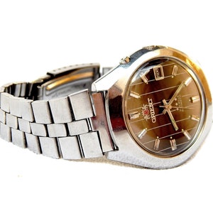 Vintage Watch, ORIENT Automatic, 21 Jewels, Case Stainless Steel, Measure 38mm, 1970c Men, Working, Gift Birthday, Anniversary Unisex VaN