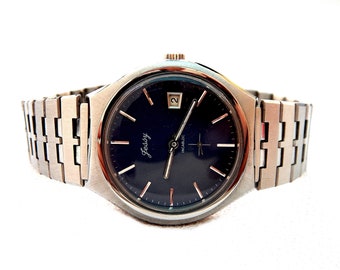 Working Vintage Austin Swiss Watch Mens Silver 33MM  display picture 1