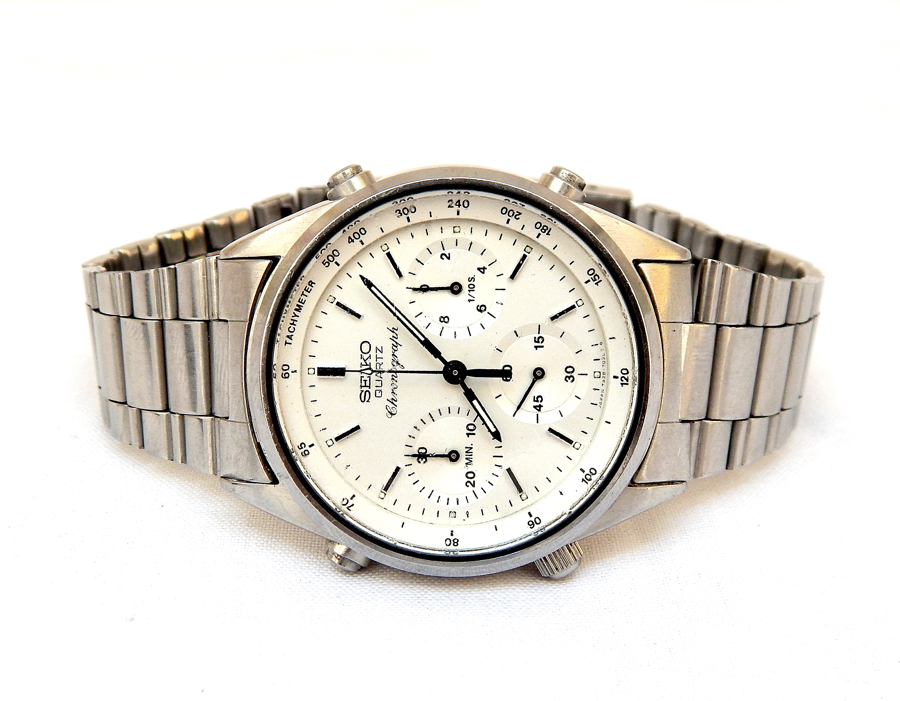 Vintage Watch SEIKO Chronograph Quartz James Bond Ref 7A28 - Etsy