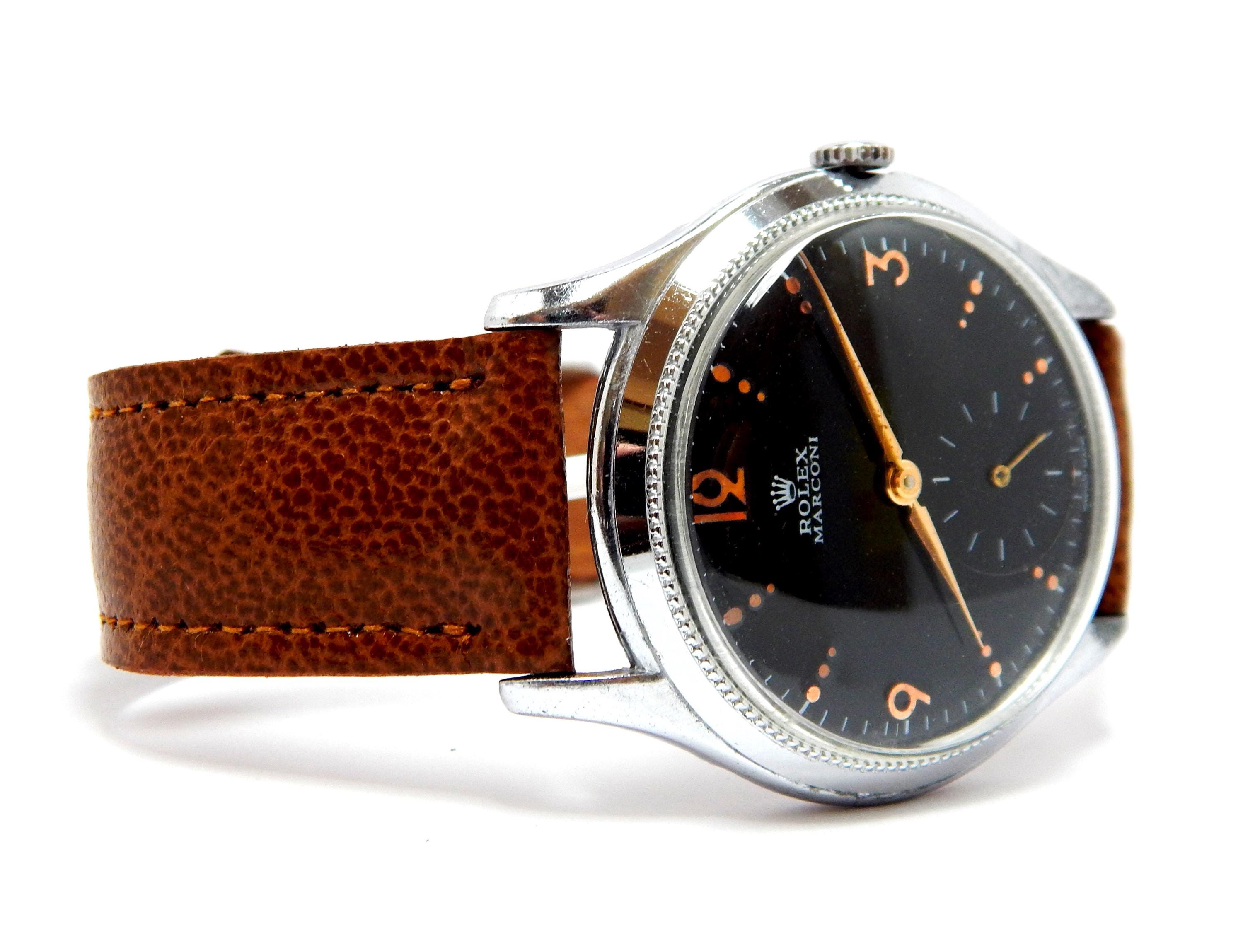Watch ROLEX Marconi, Hand Winding, 17 Jewels, Style Art Deco, Case