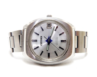Vintage Watch, Watch CITIZEN, Hand Winding, 21 Jewels, Case Steel, 37mm, 1970c, Gift Birthday, Gift Anniversary, Dad Gift, Watch Working