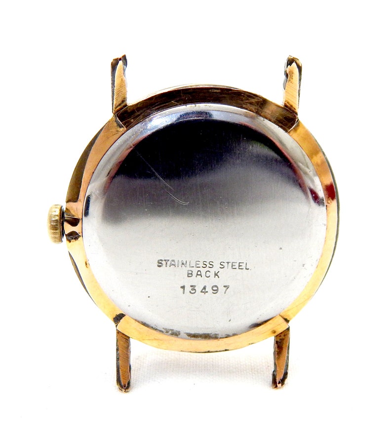 Vintage Watch, Watch RENIS, Watch Mechanic, Watch Men, Case Gold Plated, 31mm, 1950c, Working, Gift Birthday, Anniversary, Watch Unisex L1 image 2
