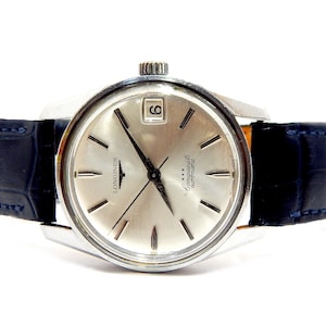 Watch LONGINES, Longines Conquest, Longines Automatic, 24 Jewels, Case Steel, 34mm, Gift Birthday, Gift Anniversary, Dad Gift, Watch Working