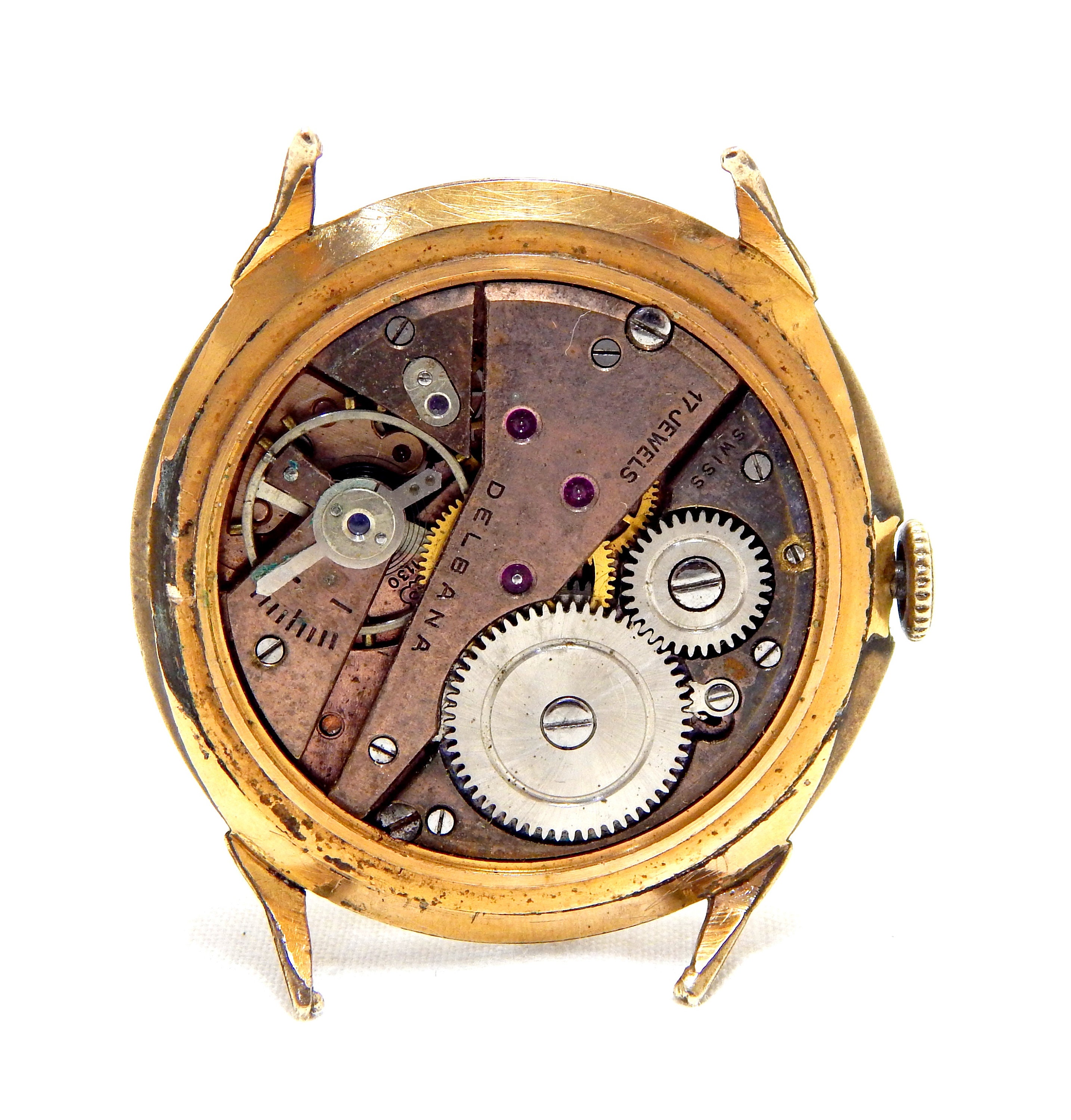 Vintage Watch, Watch DELBANA, Wrist Watch, Art Deco, Hand